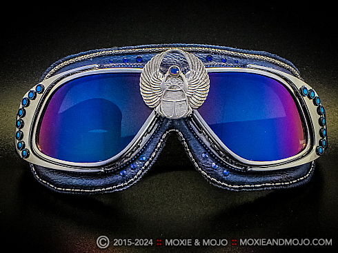 Moxie and Mojo Scarab your blues away Goggles