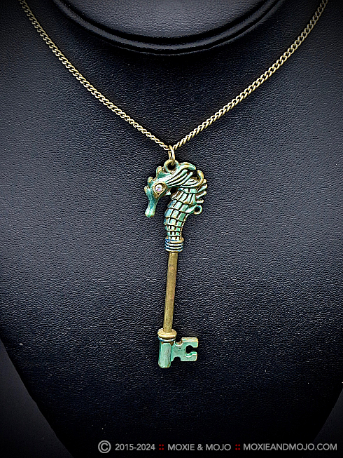 Moxie and Mojo Seahorse Key Necklaces