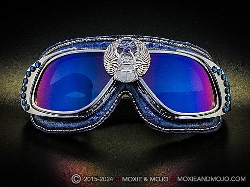Moxie and Mojo Scarab your blues away Goggles