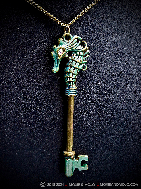 Moxie and Mojo Seahorse Key Necklaces