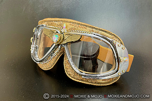 Moxie and Mojo Gatsby Gold Goggles