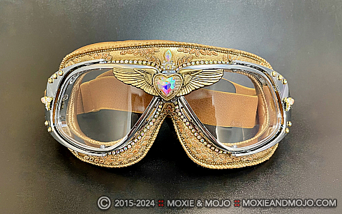 Moxie and Mojo Gatsby Gold Goggles