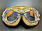 Moxie and Mojo Gatsby Gold Goggles