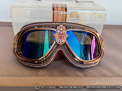 Moxie and Mojo Hamsa in Rose Gold Goggles