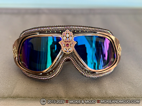 Moxie and Mojo Hamsa in Rose Gold Goggles