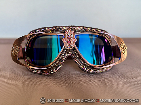 Moxie and Mojo Hamsa in Rose Gold Goggles