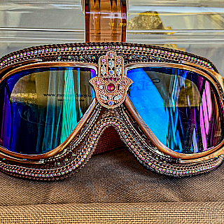 Moxie and Mojo Hamsa in Rose Gold Goggles