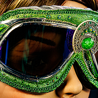 Moxie and Mojo Geometric Jade Goggles
