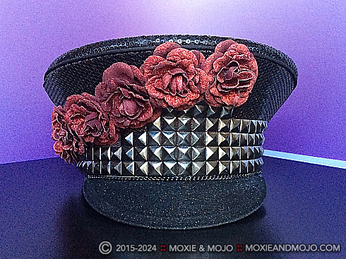 Moxie and Mojo Red Roses & Studs Hats