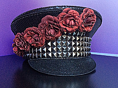 Moxie & Mojo - Hats - Red Roses & Studs