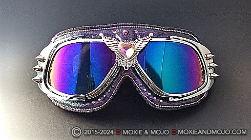 Moxie and Mojo Purple Heart Goggles