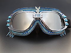 Moxie & Mojo - Goggles - Fun Bunny ~ Blue